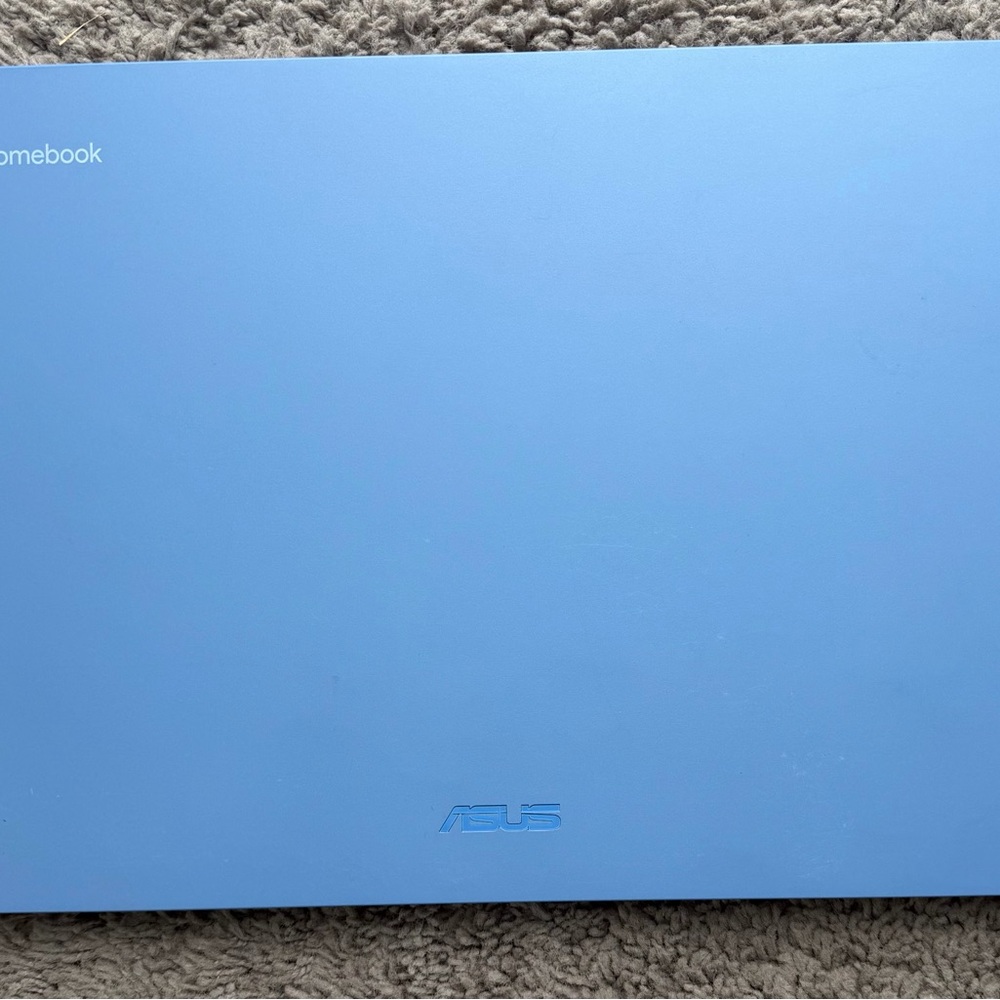 ASUS Light Blue Chromebook Laptop - Slim Top-Load Design